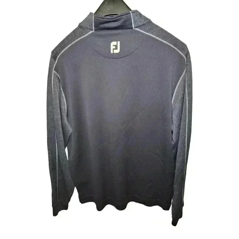 Foot Joy Pull Over Size L 1/4 Zip Blue Long sleeve Navy 2 tone